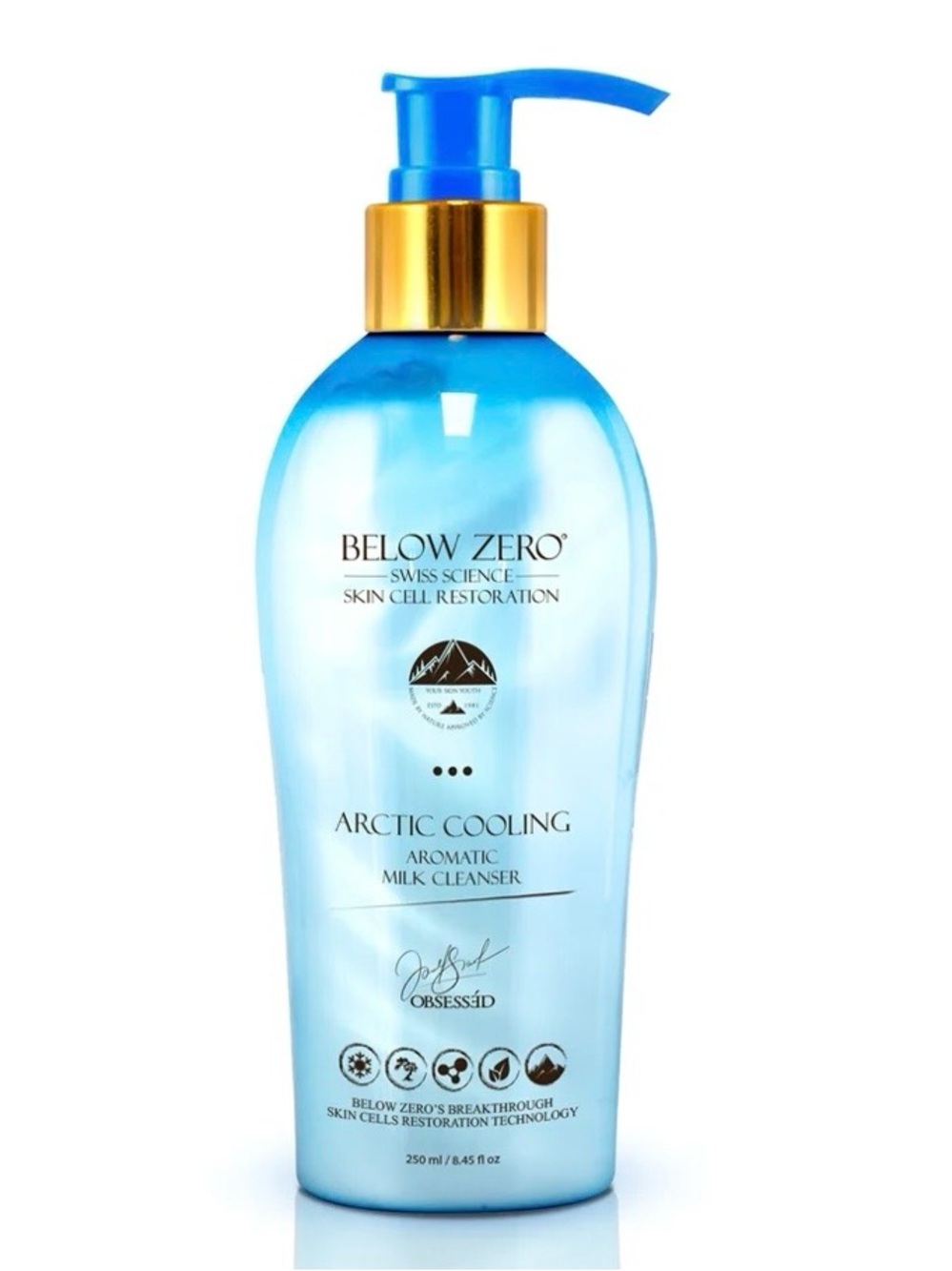 NWT - Below Zero Arctic Cooling Aromatic Milk Cleanser - 250mL